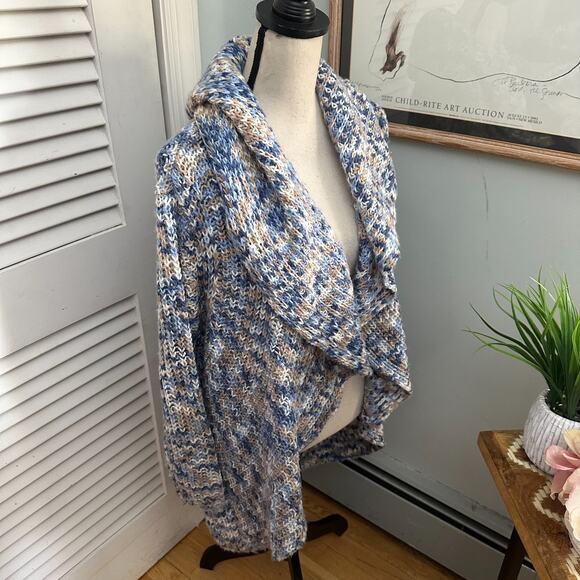 ANTHROPOLOGIE MOTH Womens Sweater XS Hooded Chunky Cardigan Oversized Bohemian - Picture 4 of 11